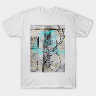 Deer abstract collage T-Shirt